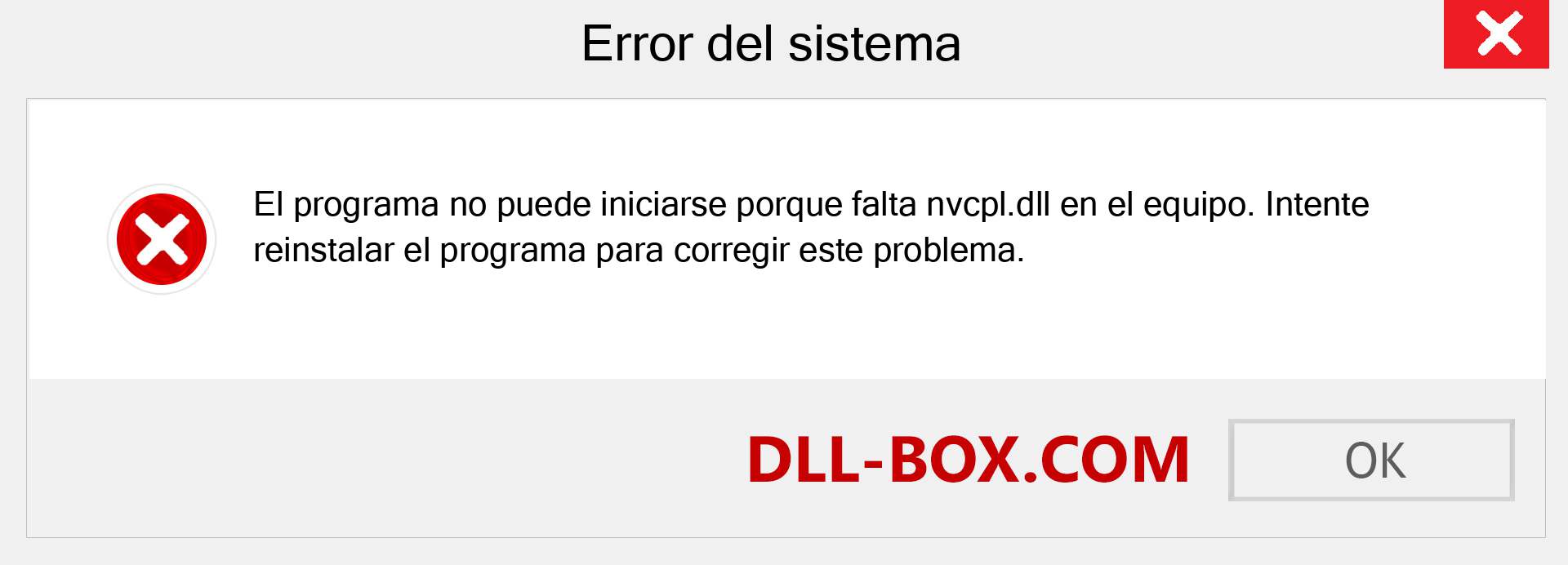 ¿Falta el archivo nvcpl.dll ?. Descargar para Windows 7, 8, 10 - Corregir nvcpl dll Missing Error en Windows, fotos, imágenes