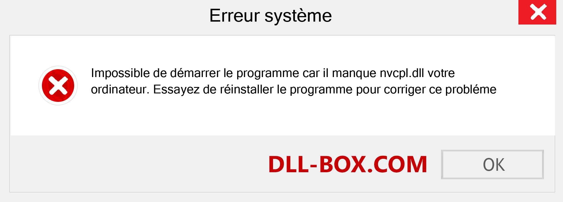 Le fichier nvcpl.dll est manquant ?. Télécharger pour Windows 7, 8, 10 - Correction de l'erreur manquante nvcpl dll sur Windows, photos, images